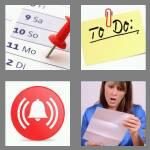 4 pics 1 word 8 letters reminder